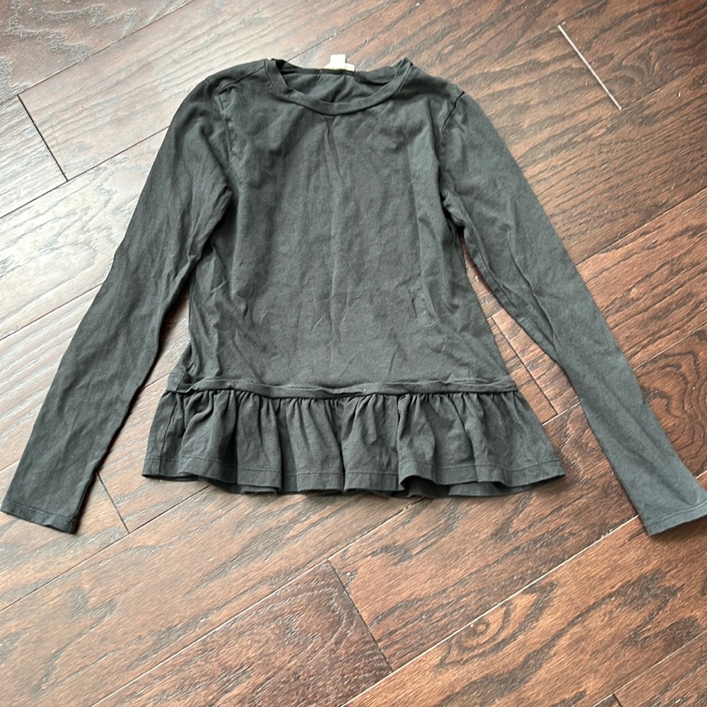 J Crew girls black long sleeve